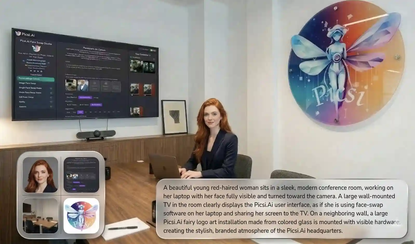 Example of PersonaMagic Canvas AI Scene Generation with Character Consistency.